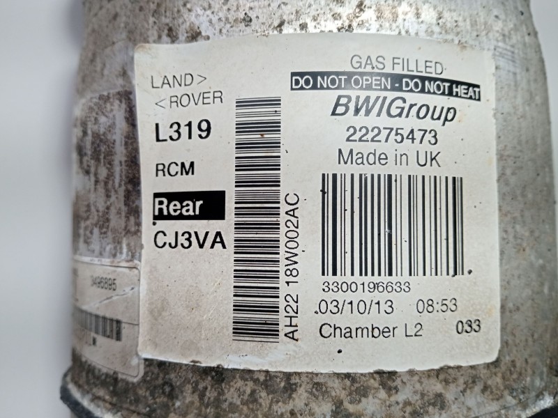 Recambio de amortiguador trasero derecho para land rover discovery iv (l319) 3.0 sdv6 4x4 referencia OEM IAM AH2218W002AC  