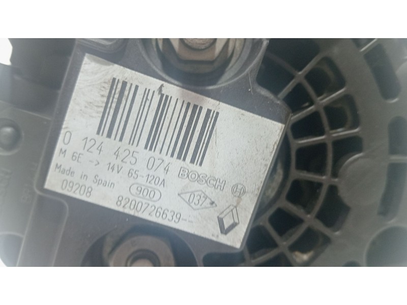 Recambio de alternador para renault scenic ii 2.0 dci diesel cat referencia OEM IAM 0124425074   Recambio de alternador para renault scenic ii 2.0 dci diesel cat referencia OEM IAM 0124425074