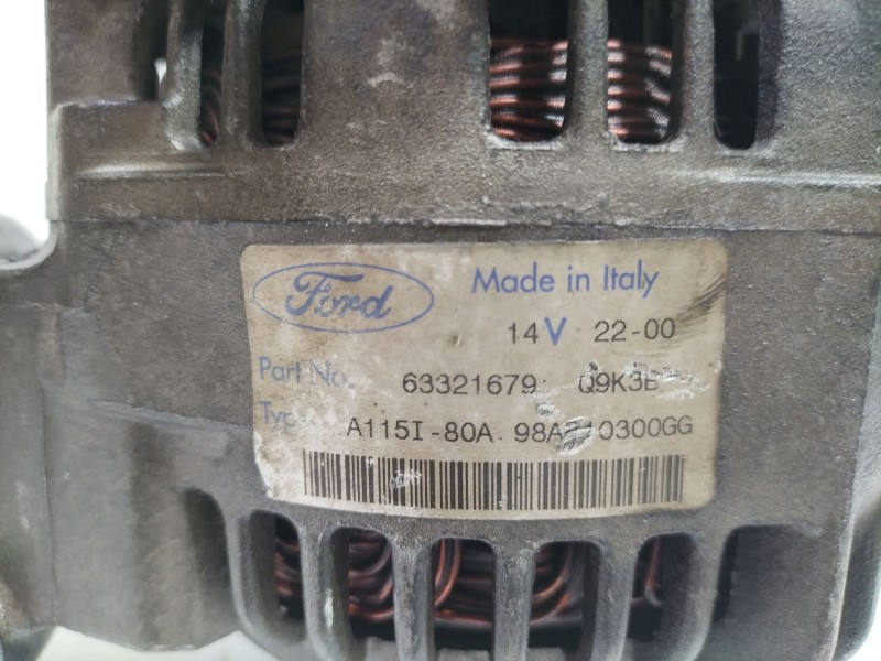 Recambio de alternador para ford focus i sedán (dfw) 1.6 16v referencia OEM IAM 63321679   Recambio de alternador para ford focus i sedán (dfw) 1.6 16v referencia OEM IAM 63321679