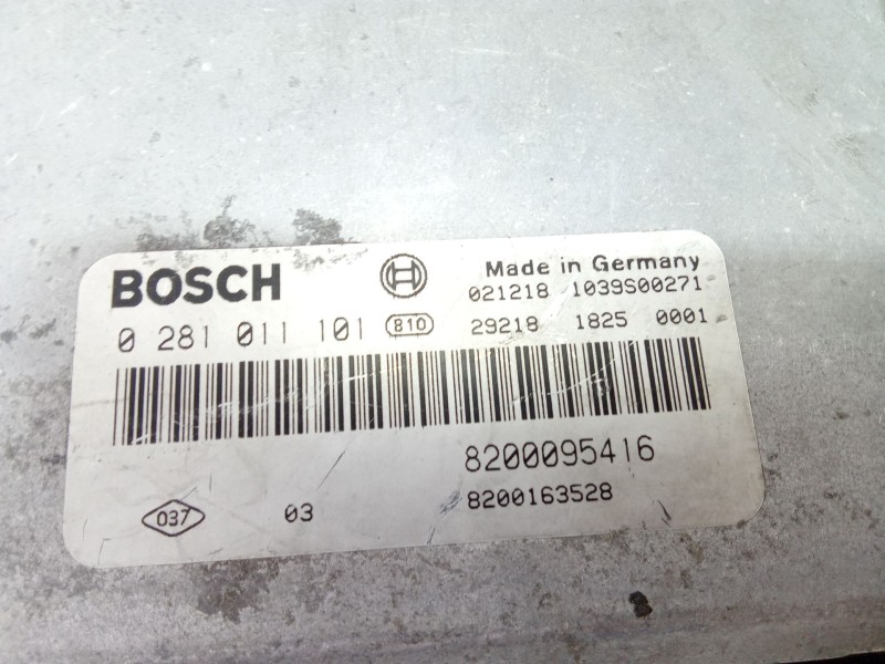 Recambio de centralita motor uce para renault laguna ii (bg0) 1.9 dci diesel referencia OEM IAM 0281011101  
