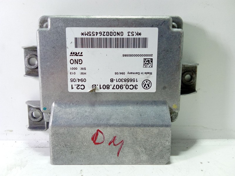 Recambio de centralita airbag para volkswagen passat b6 (3c2) 2.0 tdi referencia OEM IAM 3C2907801B  