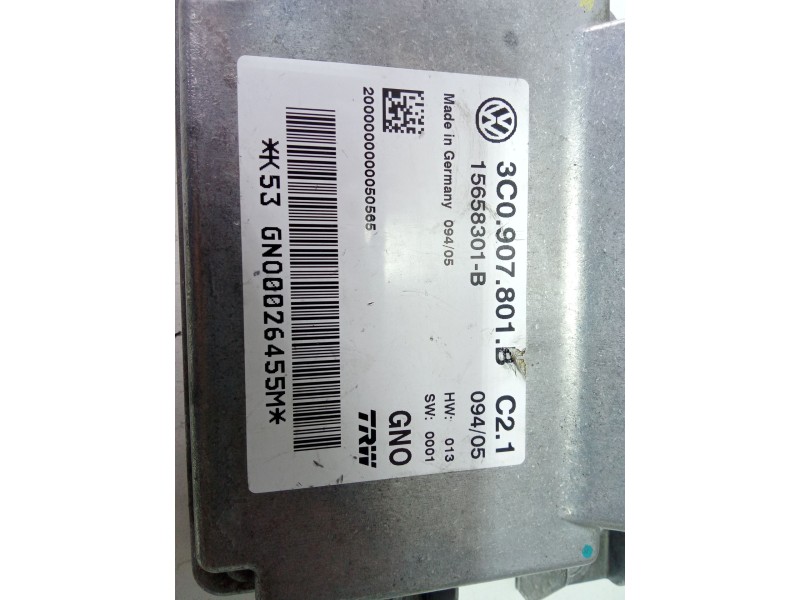 Recambio de centralita airbag para volkswagen passat b6 (3c2) 2.0 tdi referencia OEM IAM 3C2907801B  