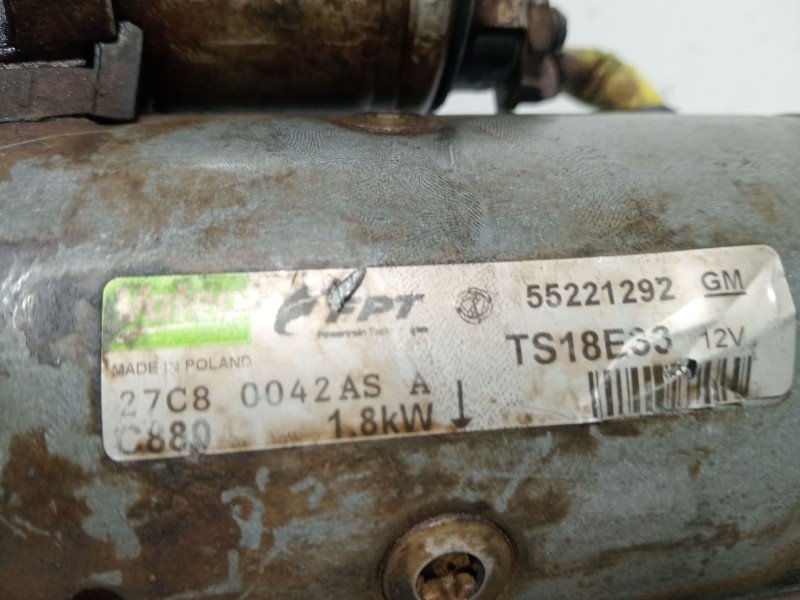 Recambio de motor arranque para opel corsa d 1.3 16v cdti referencia OEM IAM 55221292  