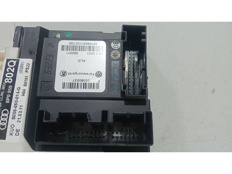 Recambio de motor elevalunas delantero derecho para audi a3 (8p1) 1.6 tdi referencia OEM IAM 8p0959802  