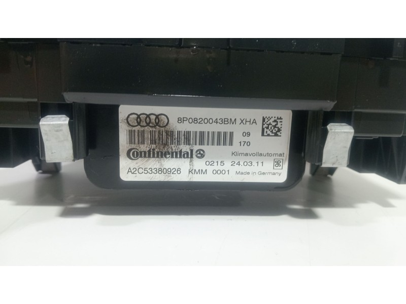 Recambio de mando climatizador para audi a3 (8p1) 1.6 tdi referencia OEM IAM 8p0820043BM  