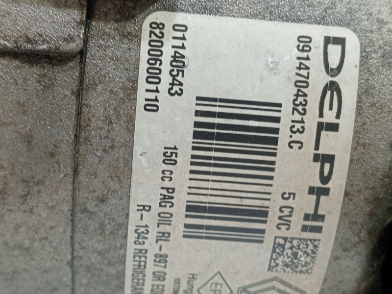 Recambio de compresor aire acondicionado para renault megane ii (bm0/1_, cm0/1_) 1.5 dci (bm16, cm16) referencia OEM IAM 8200600 Recambio de compresor aire acondicionado para renault megane ii (bm0/1_, cm0/1_) 1.5 dci (bm16, cm16) referencia OEM IAM 8200600