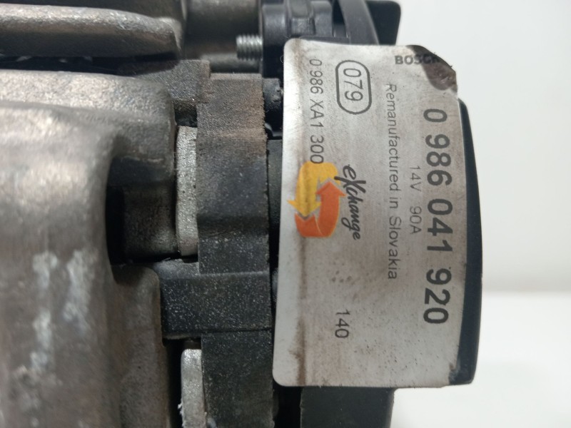 Recambio de alternador para seat ibiza (6l1) 1.4 16v referencia OEM IAM 0986041920   Recambio de alternador para seat ibiza (6l1) 1.4 16v referencia OEM IAM 0986041920