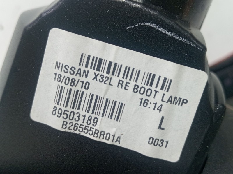 Recambio de piloto trasero izquierdo interior para nissan qashqai i (j10, nj10) 1.5 dci referencia OEM IAM K9K 282K9K 292  