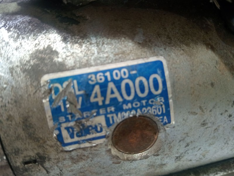 Recambio de motor arranque para kia sorento 2.5 crdi referencia OEM IAM 361004A100  