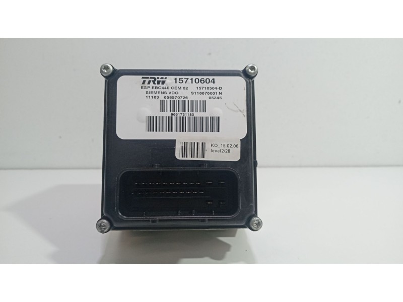Recambio de abs para peugeot 407 referencia OEM IAM 9661731180  