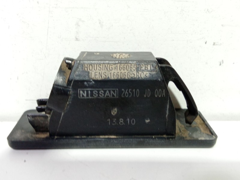 Recambio de piloto matricula para nissan qashqai i (j10, nj10) 1.5 dci referencia OEM IAM 26510JD00A  