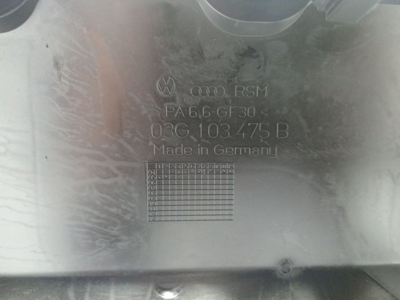 Recambio de tapa balancines para seat leon (1p1) 2.0 tdi referencia OEM IAM 03G103475  