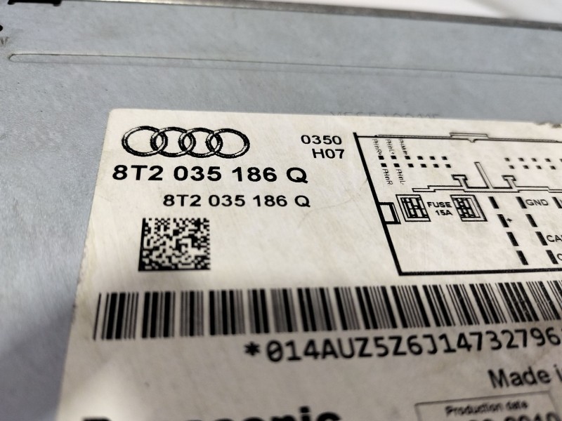 Recambio de sistema audio / radio cd para audi a5 (8t3) 2.0 tdi referencia OEM IAM   