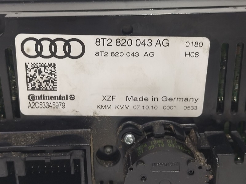 Recambio de mando climatizador para audi a5 (8t3) 2.0 tdi referencia OEM IAM 8T2820043AG  