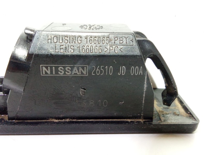 Recambio de piloto matricula para nissan qashqai i (j10, nj10) 1.5 dci referencia OEM IAM 26510JD00A  