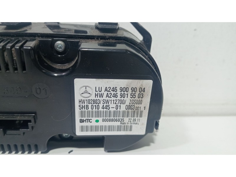 Recambio de mando climatizador para mercedes-benz clase b sports tourer (w246, w242) b 180 cdi (246.200) referencia OEM IAM A246