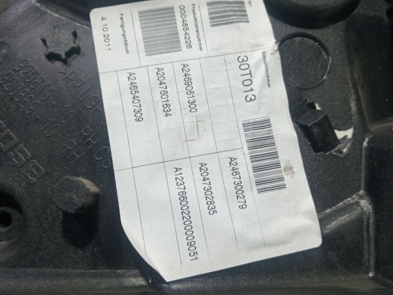 Recambio de elevalunas trasero derecho para mercedes-benz clase b sports tourer (w246, w242) b 180 cdi (246.200) referencia OEM 