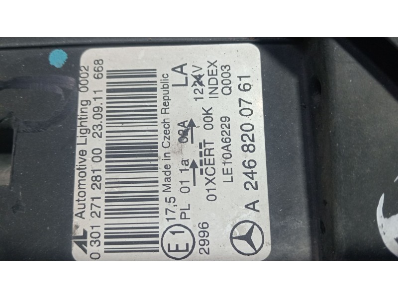 Recambio de faro izquierdo para mercedes-benz clase b sports tourer (w246, w242) b 180 cdi (246.200) referencia OEM IAM a2468200