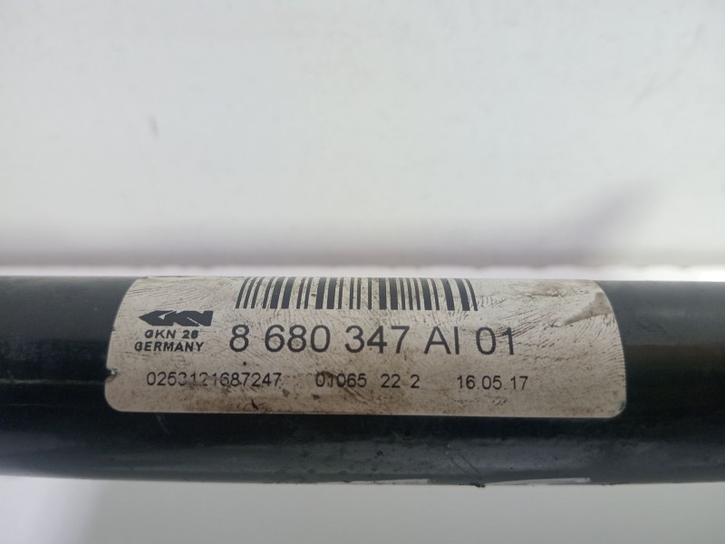 Recambio de transmision trasera izquierda para bmw 3 (f30, f80) 318 d referencia OEM IAM 33208680347  