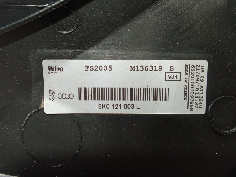 Recambio de electroventilador para audi a5 (8t3) 2.0 tdi referencia OEM IAM 8k0121003l  