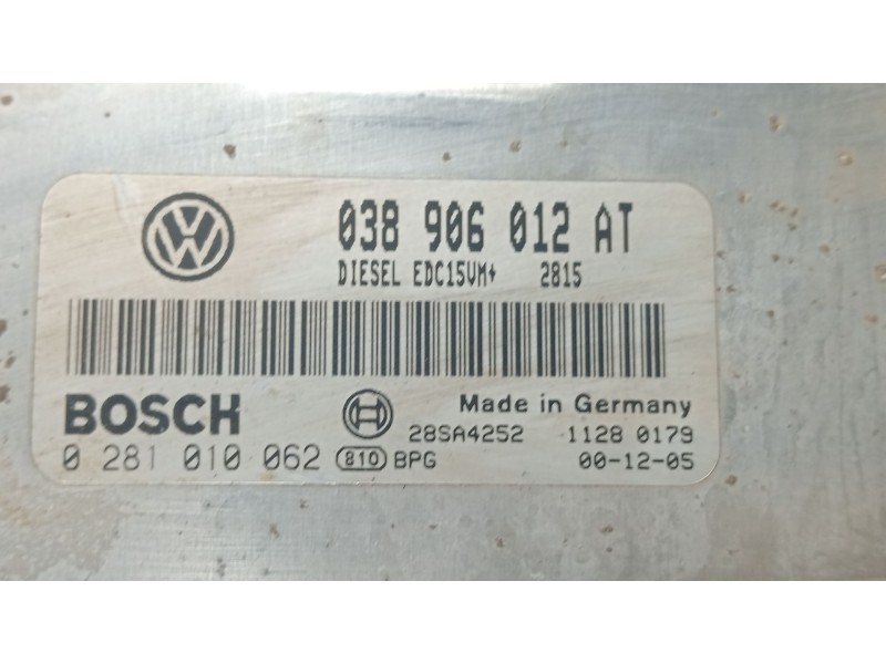 Recambio de centralita motor uce para seat toledo ii (1m2) 1.9 tdi referencia OEM IAM 038906012AT  