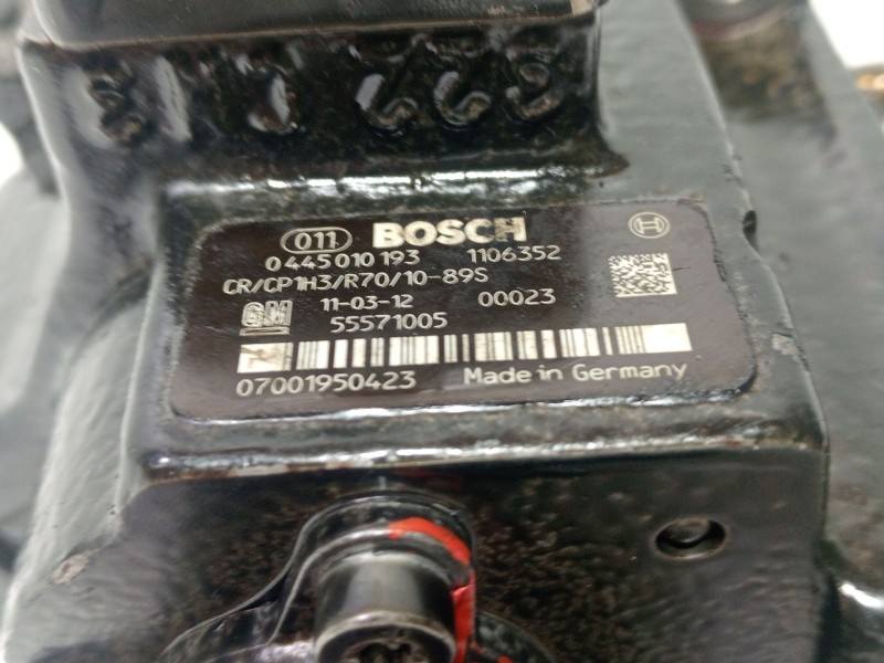 Recambio de bomba inyeccion para opel insignia a (g09) 2.0 cdti (68) referencia OEM IAM 55571005  