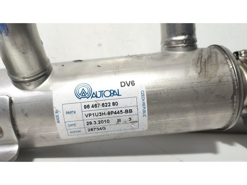 Recambio de enfriador egr para citroën berlingo 1.6 16v hdi referencia OEM IAM 9646762280  
