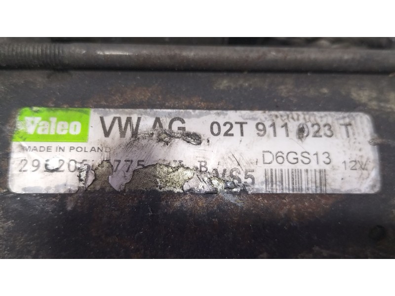 Recambio de motor arranque para audi a3 (8p1) 1.6 tdi referencia OEM IAM 02T911023T  