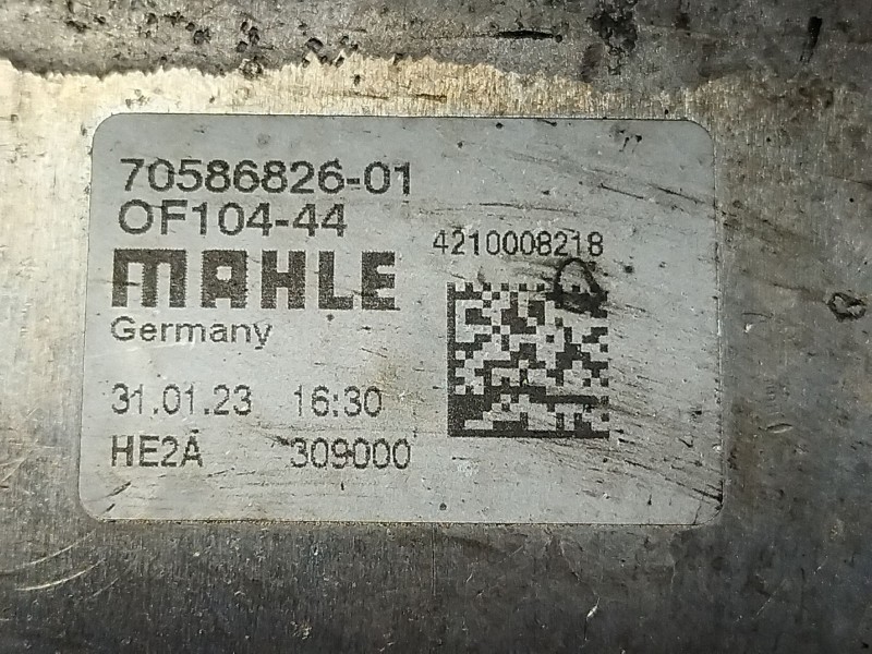 Recambio de enfriador aceite motor para mercedes-benz clase c (w204) c 200 cdi (204.001) referencia OEM IAM 7058682601  