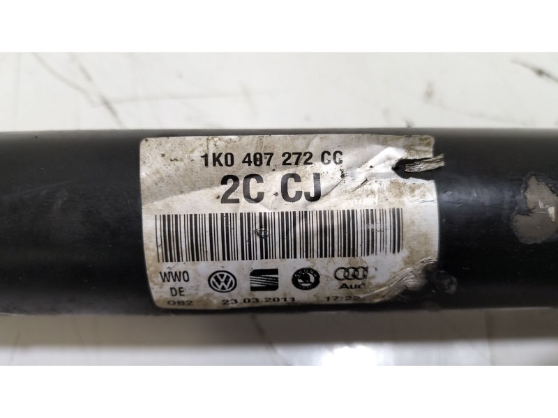 Recambio de transmision delantera derecha para audi a3 (8p1) 1.6 tdi referencia OEM IAM 1K0407272CC  