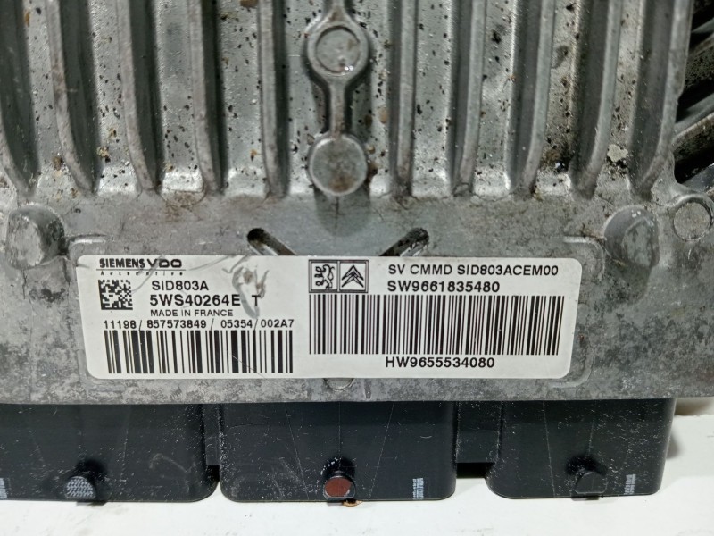 Recambio de centralita motor uce para peugeot 407 2.0 16v hdi fap cat (rhr / dw10bted4) referencia OEM IAM 9655534080  