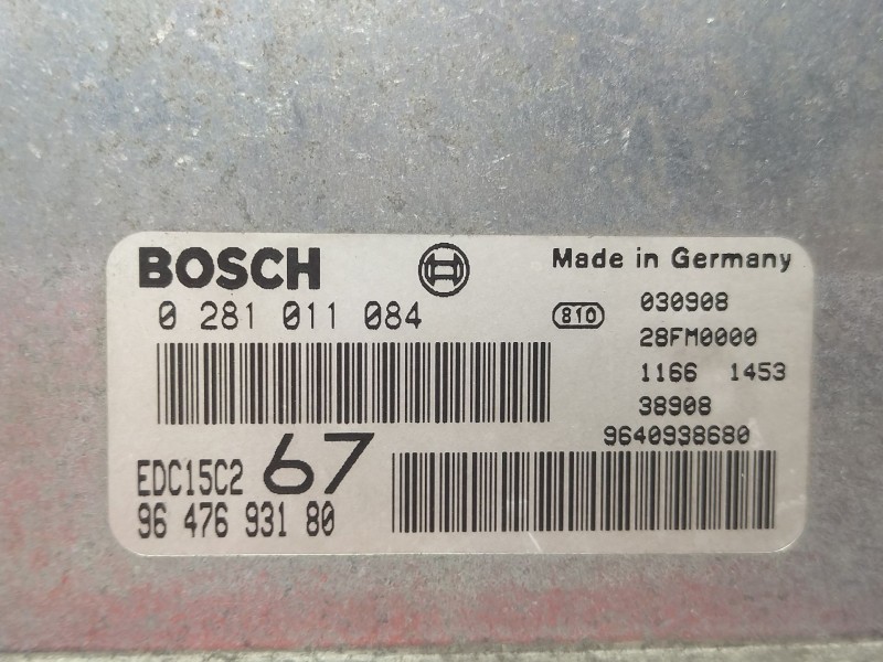 Recambio de centralita motor uce para citroën xsara picasso 2.0 hdi 90 sx top referencia OEM IAM 0281011084  