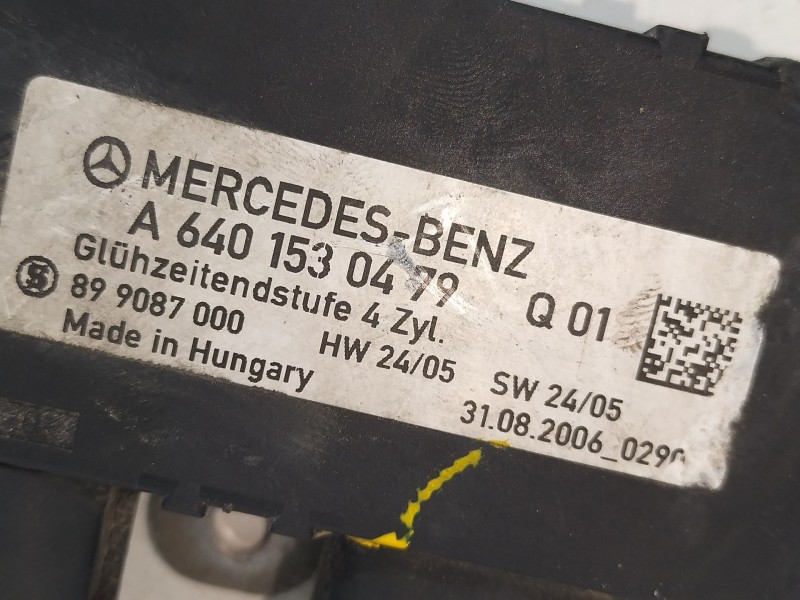 Recambio de caja precalentamiento para mercedes-benz clase a (w169) 2.0 cdi cat referencia OEM IAM A6401530479  