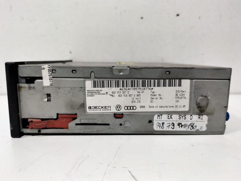 Recambio de sistema navegacion gps para audi a6 allroad c6 (4fh) 3.2 fsi quattro referencia OEM IAM 4E0919887D  