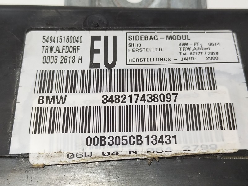 Recambio de airbag lateral delantero derecho para bmw 3 (e46) 320 d referencia OEM IAM 348217438097  
