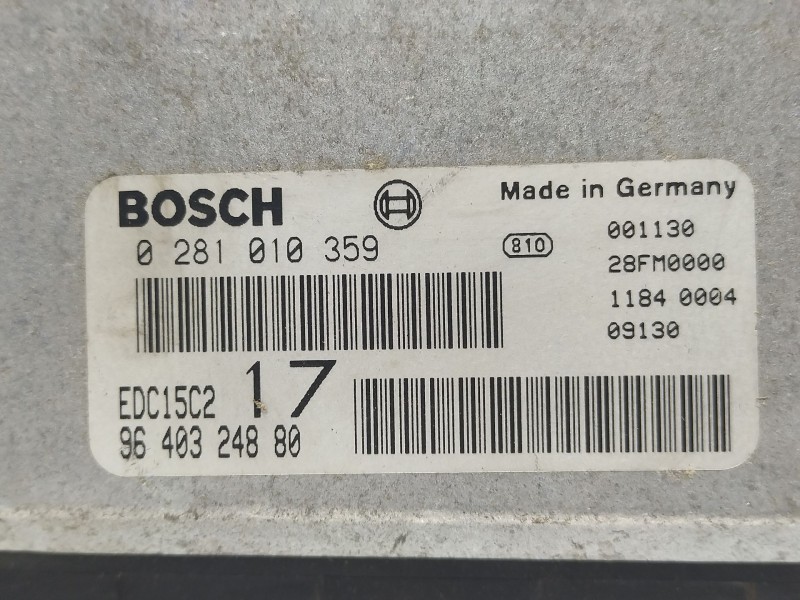 Recambio de centralita motor uce para fiat scudo furgoneta (220_) 2.0 jtd referencia OEM IAM 0281010359  