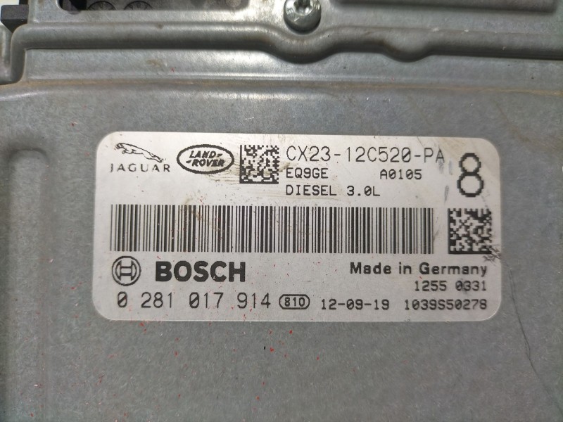 Recambio de centralita motor uce para land rover discovery iv (l319) 3.0 sdv6 4x4 referencia OEM IAM 0281017914  
