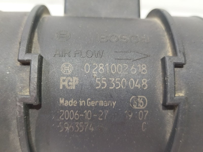 Recambio de caudalimetro para alfa romeo 159 sportwagon (939_) 1.9 jtdm 16v (939bxc1b, 939bxc12) referencia OEM IAM 0281002618  