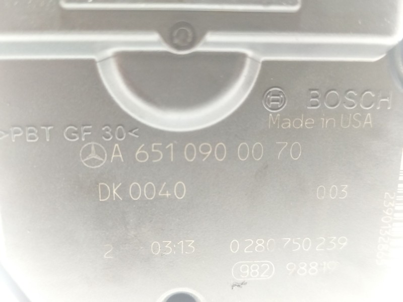 Recambio de caja mariposa para mercedes-benz clase e (w212) e 220 cdi / bluetec (212.001, 212.002) referencia OEM IAM A651090007