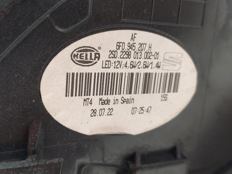Recambio de piloto trasero izquierdo para seat ibiza v (kj1, kjg) 1.0 mpi referencia OEM IAM 6F0945207H  