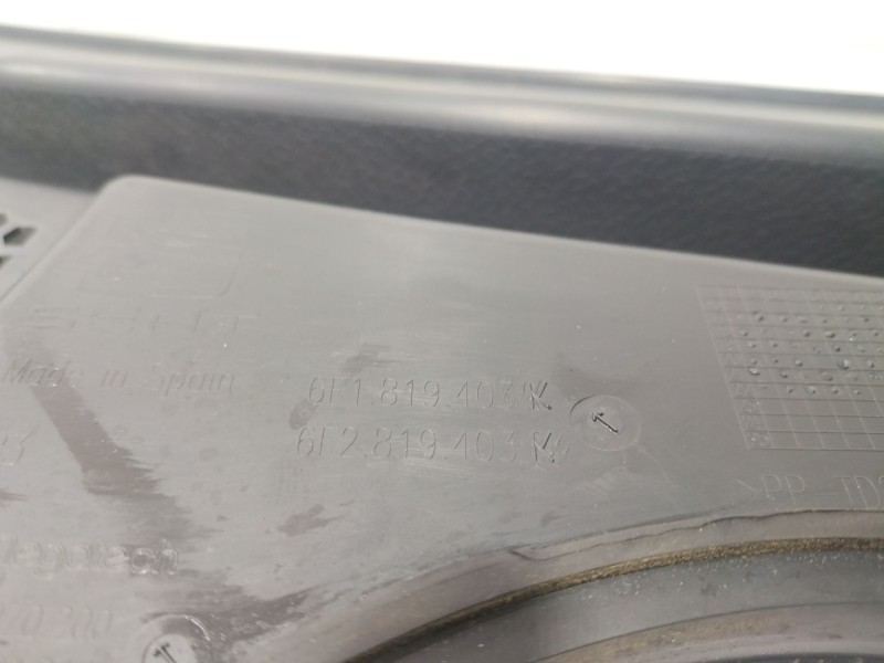 Recambio de torpedo para seat ibiza v (kj1, kjg) 1.0 mpi referencia OEM IAM 6F1819403K  