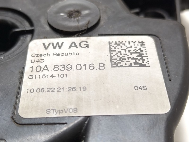 Recambio de cerradura puerta trasera derecha para seat ibiza v (kj1, kjg) 1.0 mpi referencia OEM IAM 10A839016B  