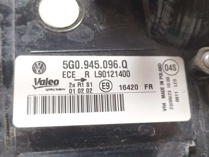 Recambio de piloto trasero derecho para volkswagen golf vii (5g1, bq1, be1, be2) 1.6 tdi referencia OEM IAM 5G0945096Q  
