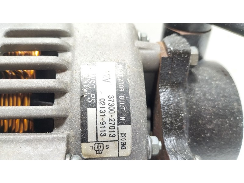 Recambio de alternador para kia sportage 2.0 crdi referencia OEM IAM 3730027013  