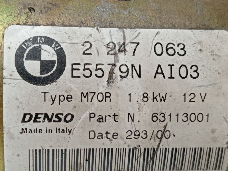 Recambio de motor arranque para bmw 3 (e46) 320 d referencia OEM IAM E5579N  