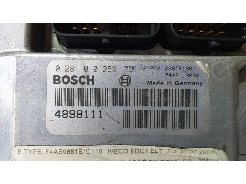 Recambio de centralita motor uce para iveco eurocargo 05.03  5.9 diesel referencia OEM IAM 4898111 73156 R