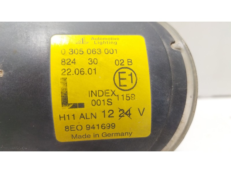 Recambio de faro antiniebla izquierdo para audi a4 b7 (8ec) 2.0 tdi quattro referencia OEM IAM 0305063001  