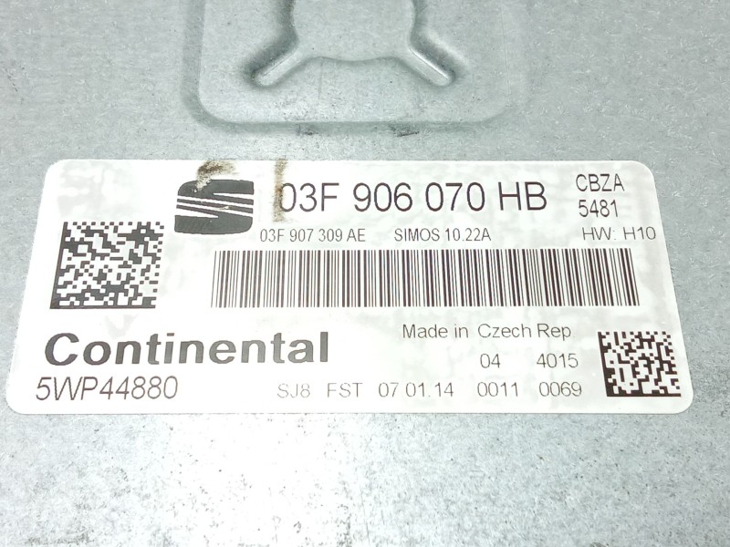 Recambio de centralita motor uce para seat ibiza iv sc (6j1, 6p5) 1.2 tsi referencia OEM IAM 03F906070HB  