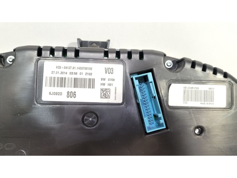 Recambio de cuadro instrumentos para seat ibiza iv sc (6j1, 6p5) 1.2 tsi referencia OEM IAM 6j0920806  