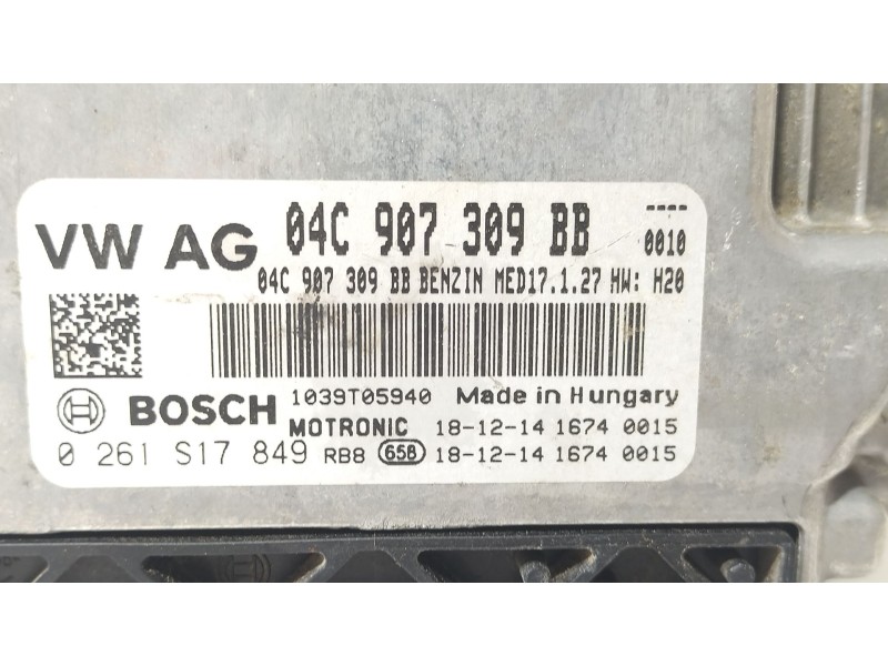 Recambio de centralita motor uce para seat leon st (5f8) 1.0 tsi referencia OEM IAM 04C907309BB  